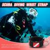 2Pcs Scubas Diving Adjustable Wrist Strap Adjustable Wristband with Stainless Steel Rings Scubas Diving Camera Wrist Strap