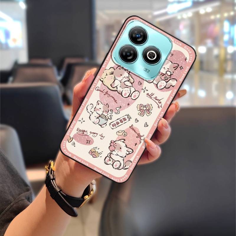 Wstrząsoodporne Wytrzymałe Etui na Telefon Dla ZTE Blade A75 4G/Z2359 Zwierzęta Kreskówka Saszetka na Telefon Słodka Tylna Pokrywa Pełne owinięcie Miękkie etui