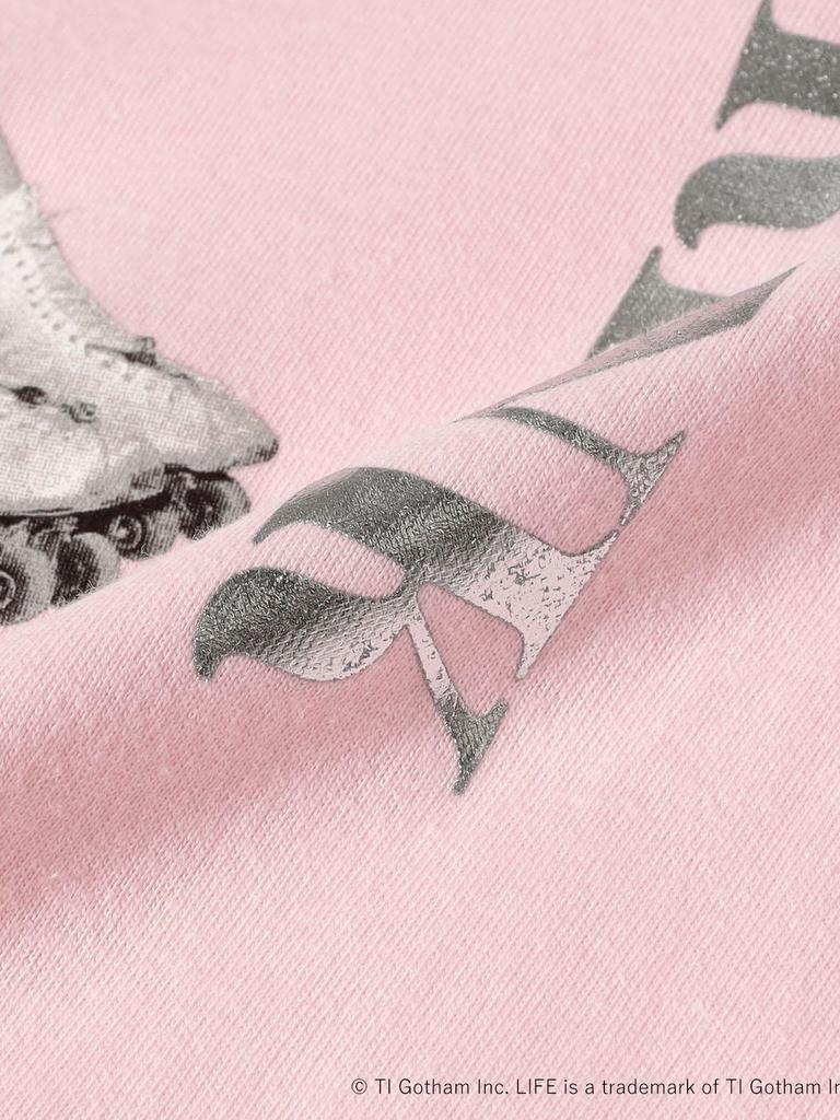 Ray Beams S/S Tee [Special Order] GOOD ROCK SPEED LIFE PC Foil Print T-Shirt, Women's, Pink, One Size