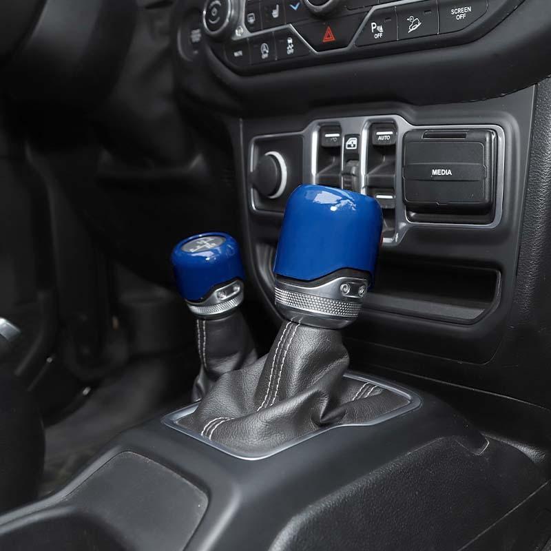 Car 4WD Gear Head Decoration Cover Stickers For Jeep Wrangler JL for JT Gladiator 2018 Up ABS Interior Accessories