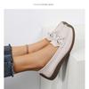 Casual Women's Flat Shoes with Soft Soles and Soft Tops, Large-sized Bean Shoes