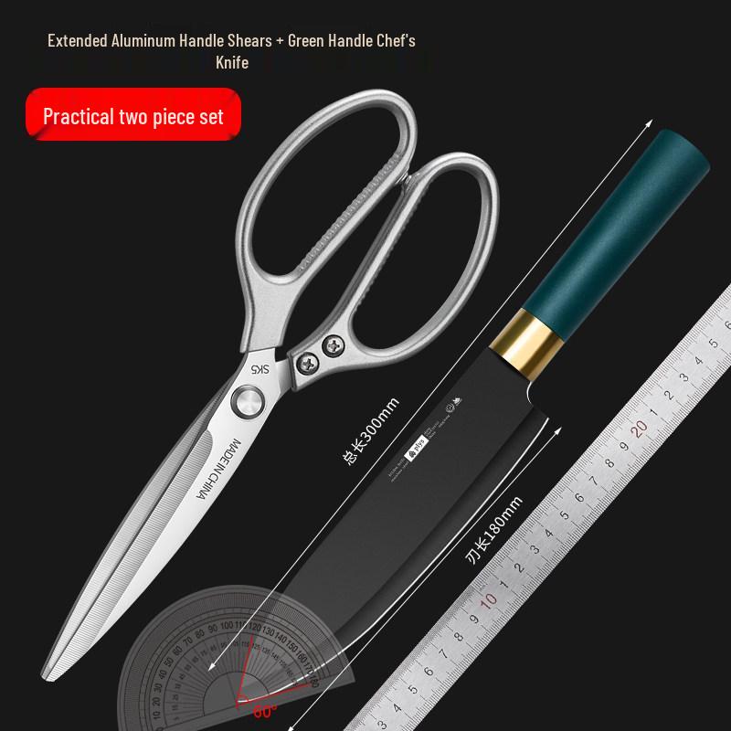 German-Style Commercial Kitchen Shears: Heavy-Duty Bone-Cutting and Multi-Use Food Scissors