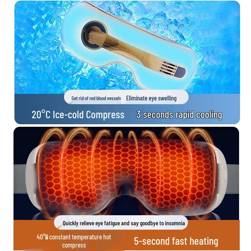 HEZHENG Smart Multi-Airbag Eye Massager with Heat CN plug (adapter included)