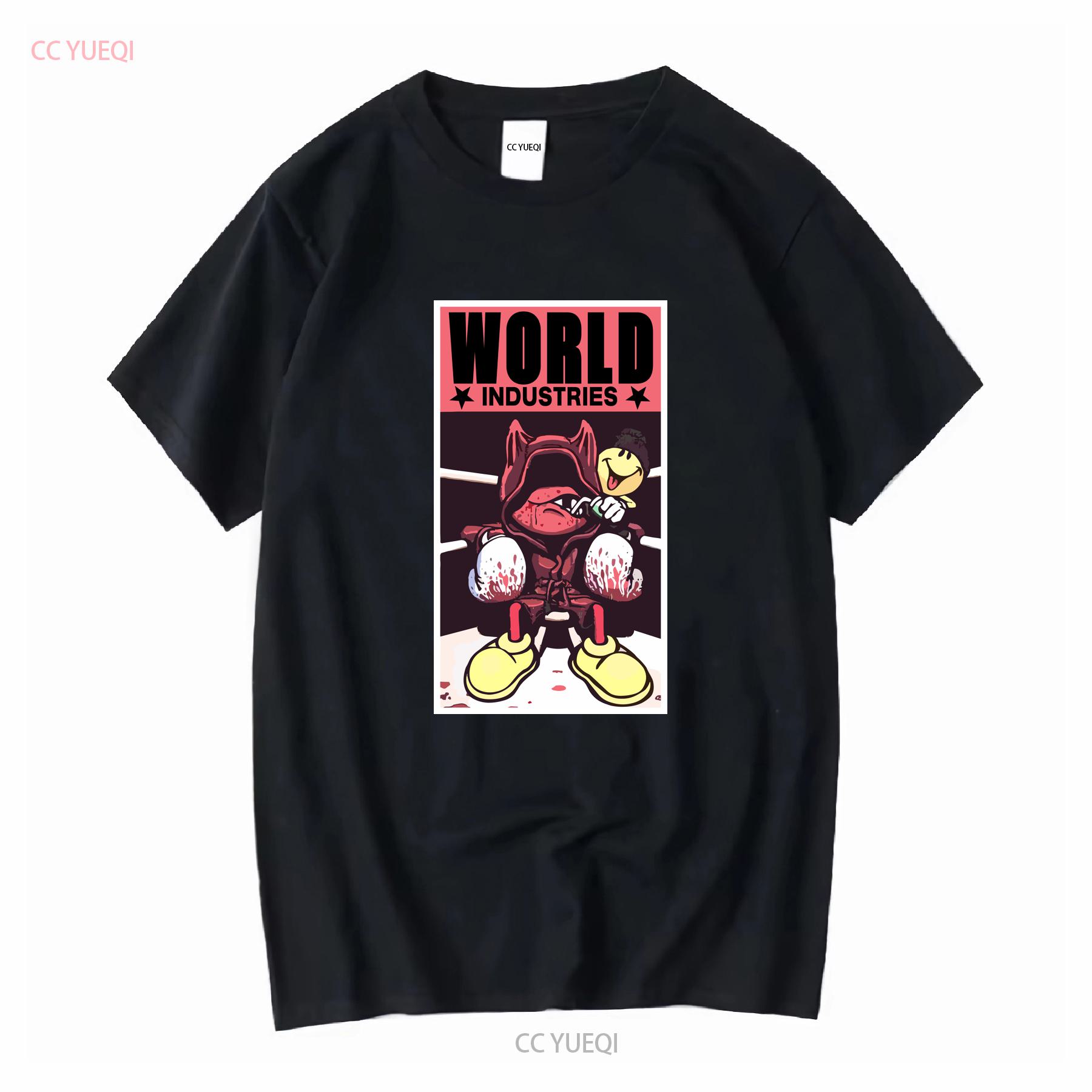 

Vintage World Industries Flameboy Devil Box Logo Skate T Shirt Men s XL long or short sleeves vintage Washed designer clothes 4XL