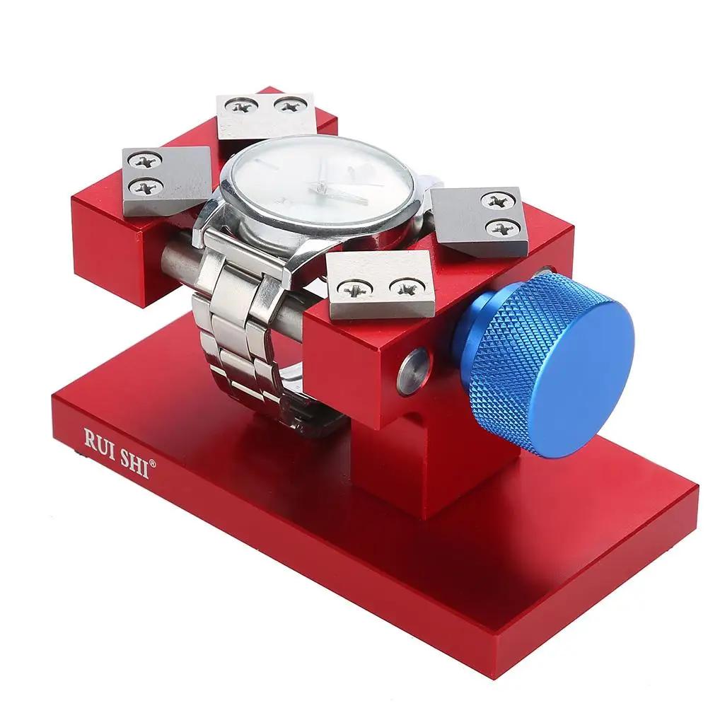 Xiaomi Professional Watch Bezel Opener Removal Tools Workbench Back Case Opener Tool Watch Parts Repair Tool for Watchmaker Red /Silver
