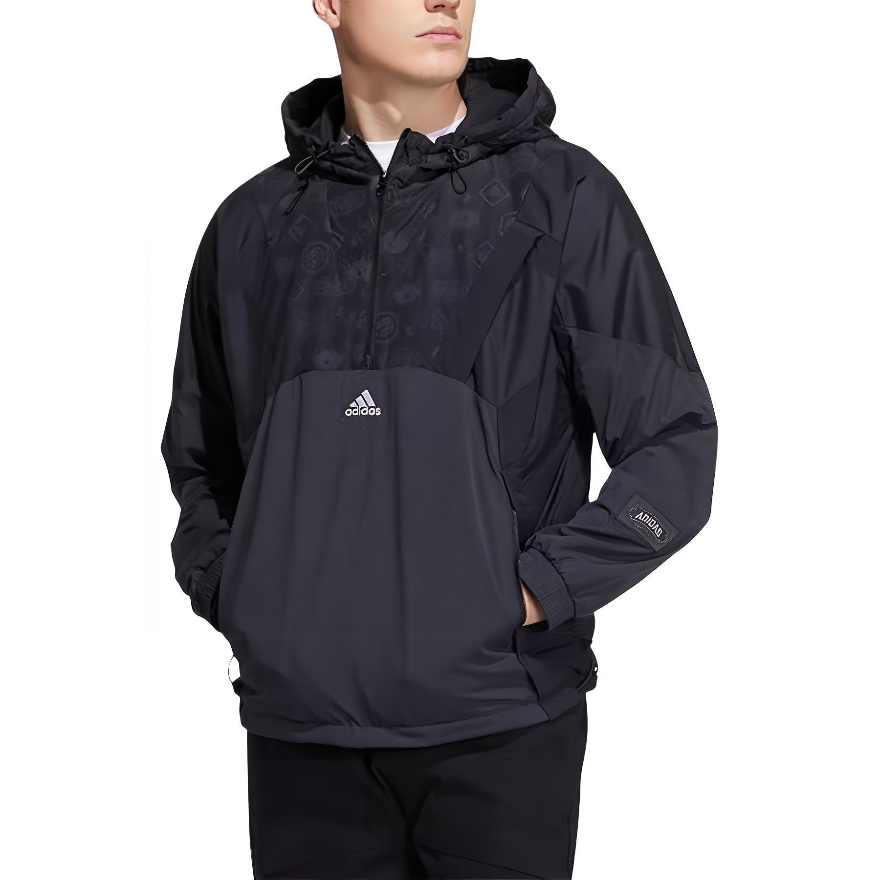 

Adidas Hooded Pullover Printed Jacket Men Jackets HE9891 L
