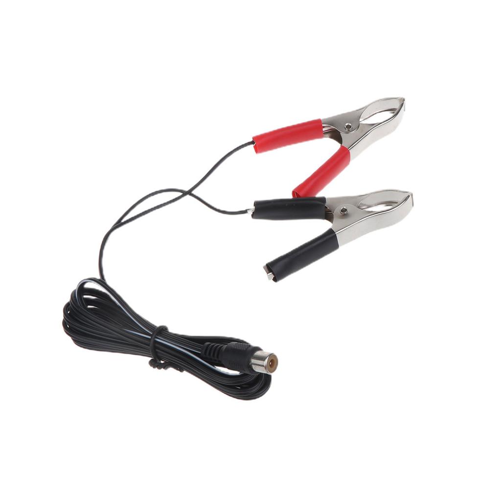 Battery Clamps Extension Cord 12V Battery Alligators Clips Power Supply Cable for Electric Air Blower