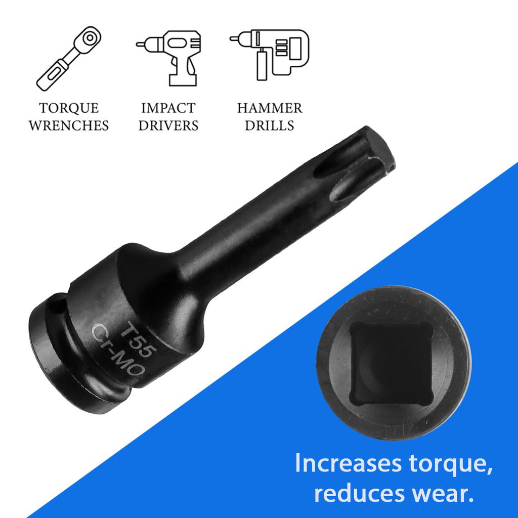 8pcs Bit Socket Set Impact Drill Bit Adapter H/T/M Type for Car Auto Bicycle Repair Hand Tools Power Drills Socket Wrench