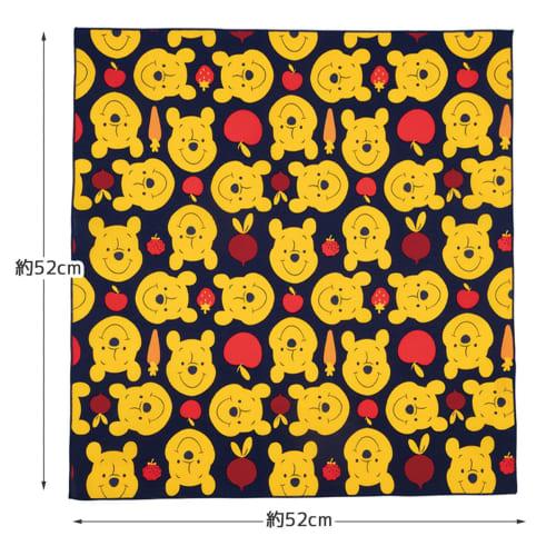 Skater Lunch Cloth, Large, 52x52cm, Disney Winnie the Pooh, LOVEGROW, Made in Japan, KB56-A