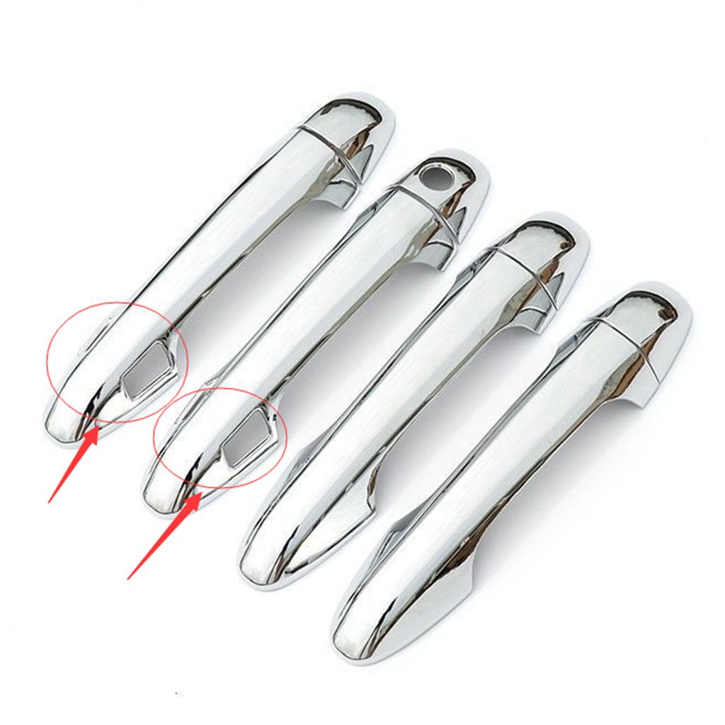 8pcs ABS Carbon Chrome Black Car Accessory Door Handle Cover Trim Paste Style For Toyota Tacoma 2016 2017 2018