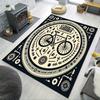 Bicycle Art Print Doormat, Non-Slip Entryway Rug, Durable Washable Floor Mat for Living Room and Study