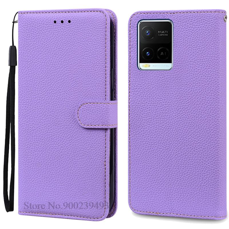 For Vivo Y21 2021 Y21S Deksel Lommebok Flipdeksel For Vivo Y33S Y33T Y32 Y21T Y21E Y21A Y21G VivoY21 Silikondeksel Coque Fundas Etui