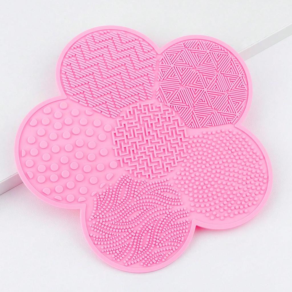 Spazzola Pulitore con Ventosa in Silicone - Design Floreale