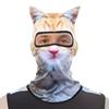 Polyester Fiber Animal with Ears Hats Funny Neck Gaiter Quick-drying 3D Animal Face Mask  Cycling