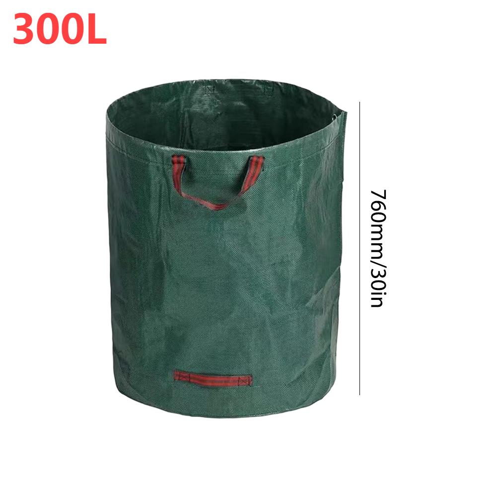 60-500L Reusable Garden Bag Large Capacity Leaf Sack Light Trash Can Foldable Bag Garden Garbage Waste Container Storage Bags