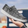 Men's Canvas Boat Shoes 2024 Slip On Loafer Male Spring Summer Comfortable Walking Shoes Lightweight Plus Size Driving Footwear