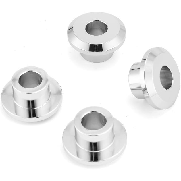 

Wsays CNC Handlebar Riser Bushings Solid Billet Aluminum Compatible with Harley Touring Street Electra Road Glide Road King 1983-2025 Fit Softail Chrome