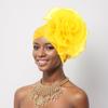 Party Headpiece Turban Cap Large Flower Beanie Cap Elegant Head Wraps  Ladies