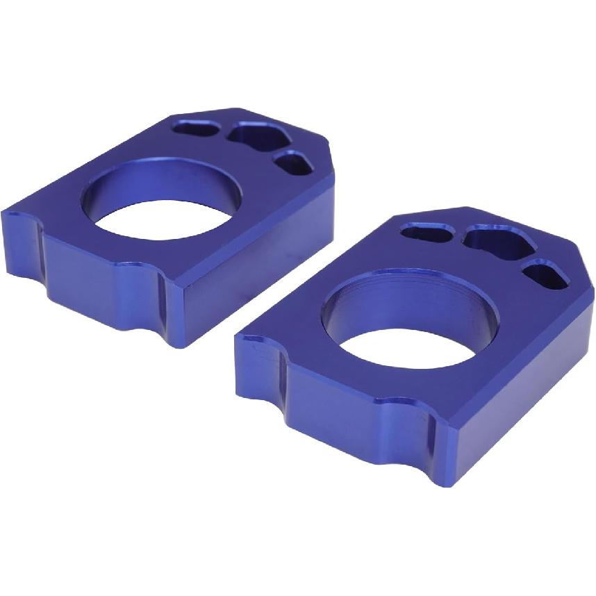 Dirt Bike Rear Axle Block Chain Tensioner Adjuster CNC for YZ 250F 450F YZ250F 2012-2023 YZ450F 2010-2023 Blue