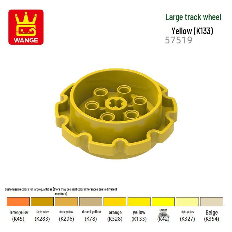 Wange Small Particle Building Blocks: Compatible Wheel Parts Set 61481W, 50861, 50951W. 100g