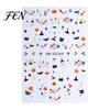 Halloween Nail Art Stickers Stickers, Cartoon Pumpkin Ghost Bat Decals for Decorative Nails Decorations, Self-Adhesive Holiday Manicure Women