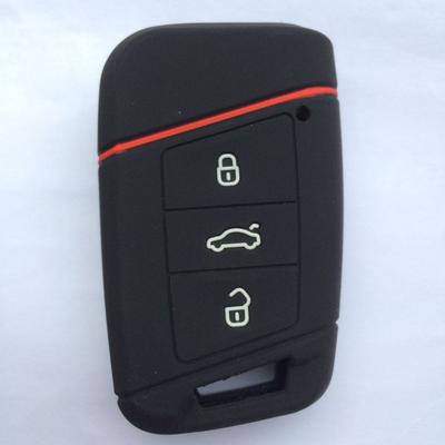 Silicone Key Holder Shell Case for Skoda Octavia Kodiaq Karoq for Volkswagen VW Polo Passat B8 Tiguan 2 for Seat Car Key Cover