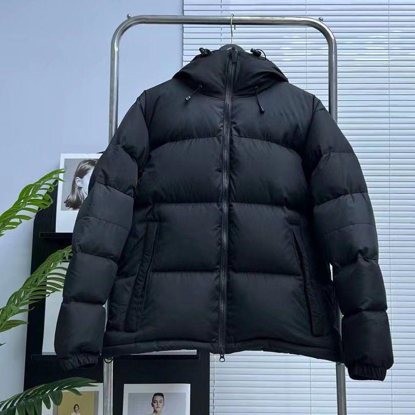 

FW22 Вышитая многокарманная пуховая парка с капюшоном - Унисекс, стиль куртки-хлебницы S темно-красного