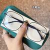 Square Shape Woman Glasses Korean Stylish Blue Light Blocking Women'S Glass Frame European American Decorative Glass