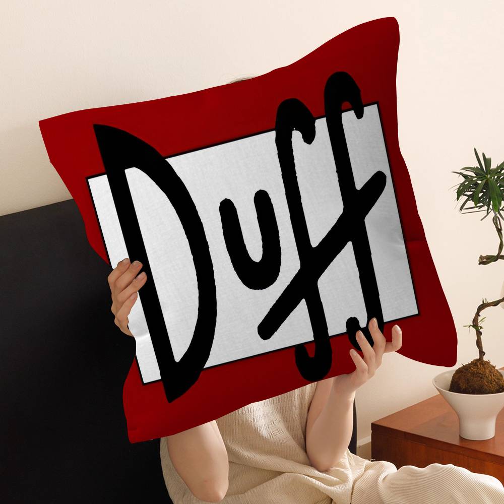Ft D-Duffs Beer Pillow Gift Home Office Decoration Bedroom Sofa Car Cushion Cover Case 45x45