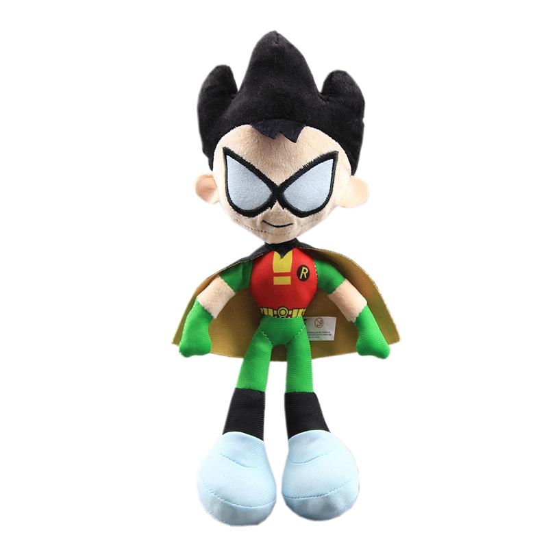 24-30 Cm Anime Teen Beast Boy Plush Toys Doll Peluche Cute Green Boy Robin Stuffed Toy Baby Kids Christmas Birthday Gift