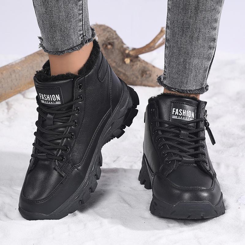 Shoes for Women Winter Plush Keep Warm Platform Snow Boots Outdoor Non Slip Waterproof Walking Shoes for Women Sneakers Zapatos
