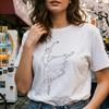 Ballerina Line Art T Shirt