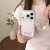 Kawaii Hello Kitty Pink Glitter Phone Case For iPhone 15 16 17 Pro Max Bow Star Pattern Clear Soft TPU Shockproof Cover with Cha