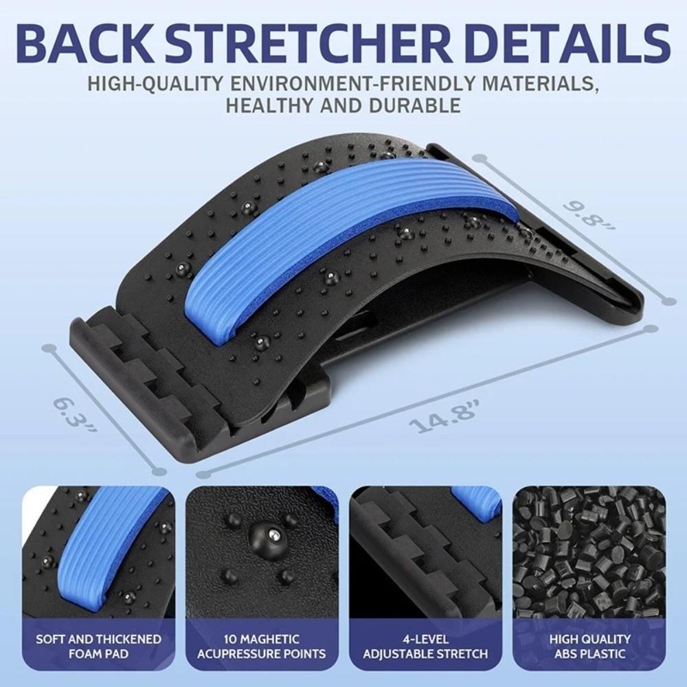 Magnetic Therapy Stretch Back Massager Multi-Level Relaxation Tool New Back Stretcher  Men