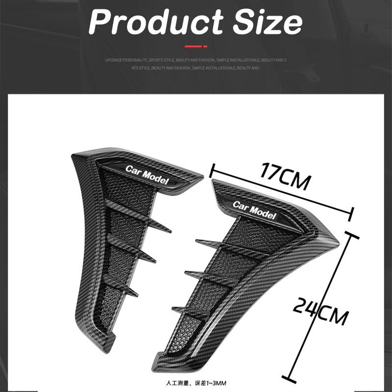 2 Pezzi Decorazione Piastra a Foglia Automobile Fianco Parafango Laterale Modificato per Renault RS Line Clio Megane Scenic laguna Logan Koleos