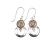 Natural Ethiopian Copper Turquoise Gemstone 925 Sterling Silver Drop/Dangle Earrings 1.50" Gift For Wife EE-59-15