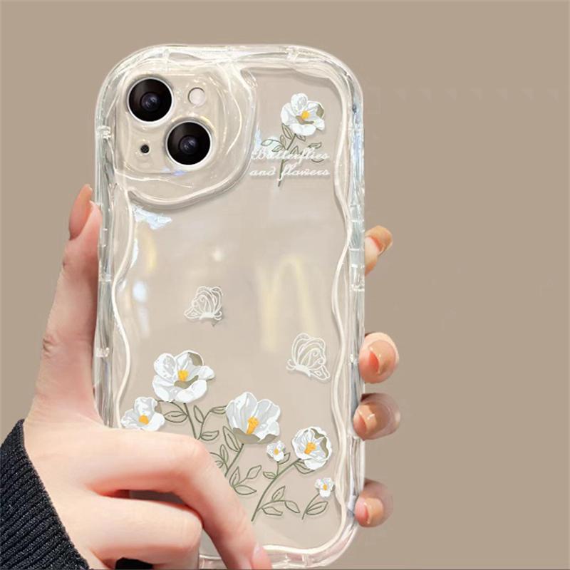 

Butterfly Cream 3D Wave Case For Samsung A73 A72 A71 A55 A54 A53 A35 A34 A33 A25 A24 A23 A15 A14 A13 A05 A04 A03 4G 5G Cover Samsung A31
