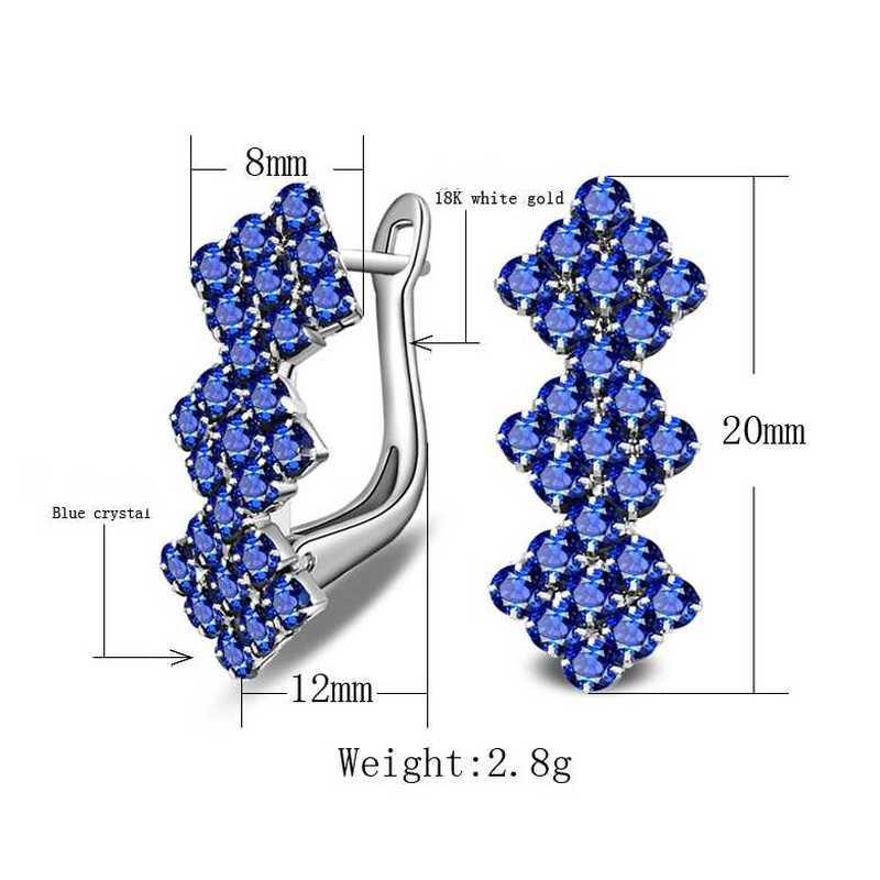 Sace Gems Classic Super Flash Zircon Earrings for Women Wedding Party Gifts