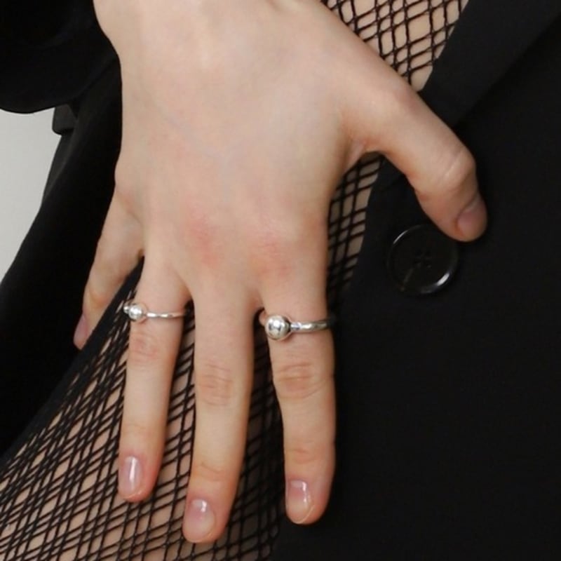 ozel Silver925 Circle Bold Open Ring PS168R