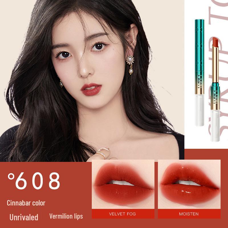 Lan Yi Farbfixierender, wasserfester, langanhaltender Lippenstift im Farbton Zimt-Milchtee