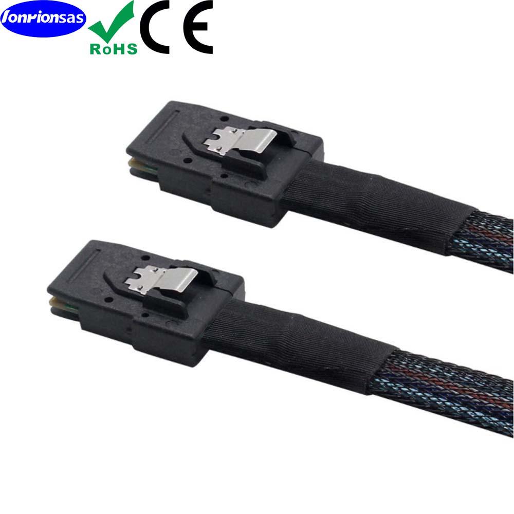 

MINISAS 180° SFF-8087 to SFF8087 Server Cable, 12G Transmission 0.5 Meter