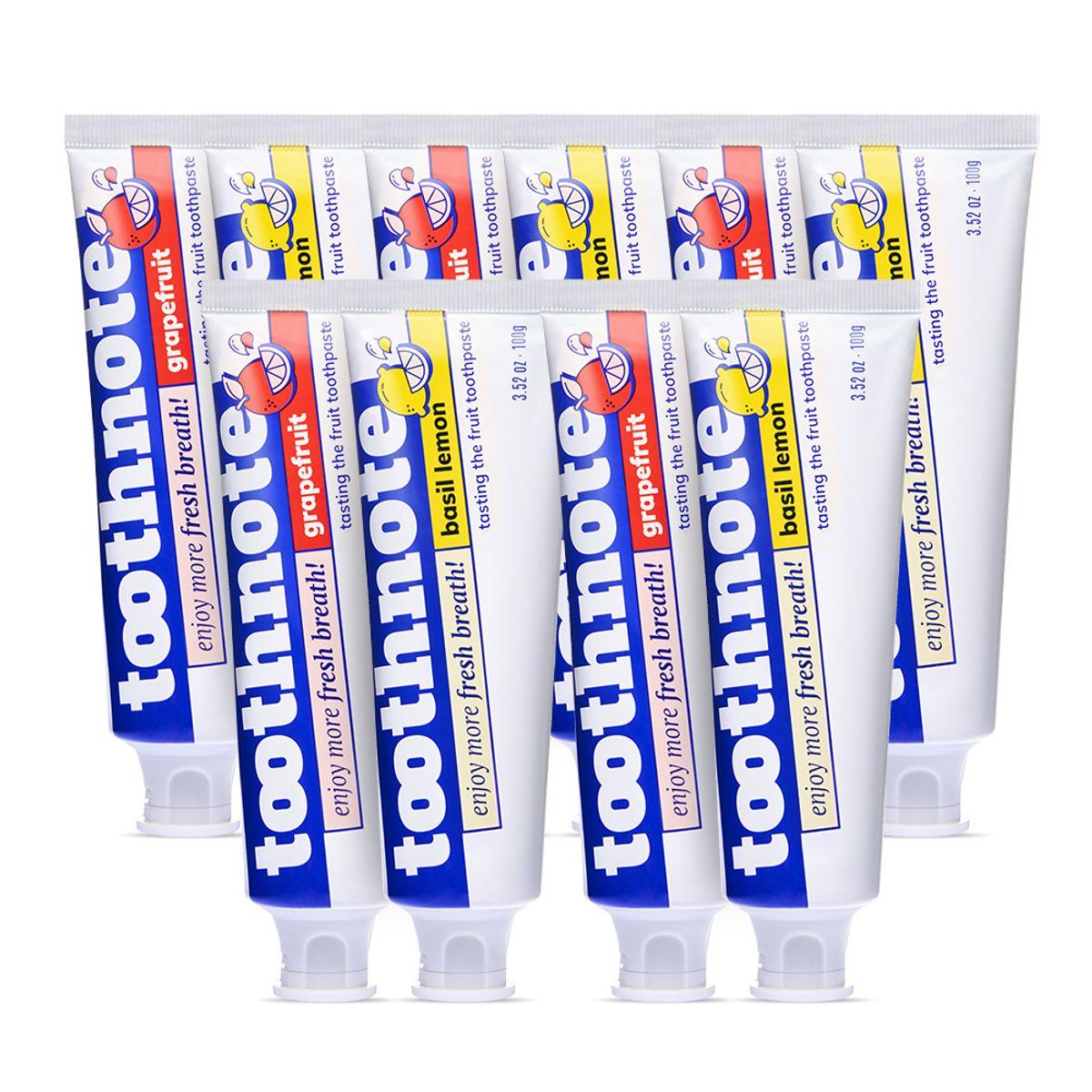 Moisture Therapy Toothpaste 2-Piece Set (Basil Lemon 5 + Grapefruit 5)