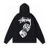 Mens Oversized Hooded Sweatshirt With Bold Letter Print Cotton Blend Loose Fit Daily Wear