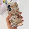 For Cover Oppo A58 4G CPH2577 Case Love Heart Butterfly Cover Shell For Oppo A78 5G 4G CPH2565 Soft Clear TPU Bumper Etui