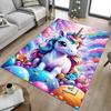 1pc unicorn rainbow Carpet Anti Slip Polyester Floor Mat for office,Bedroom