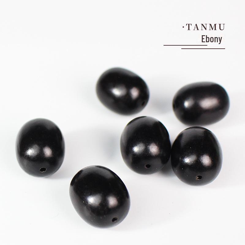 East African Black Sandalwood and Jujube Beads for DIY Buddhist Hand Strings.