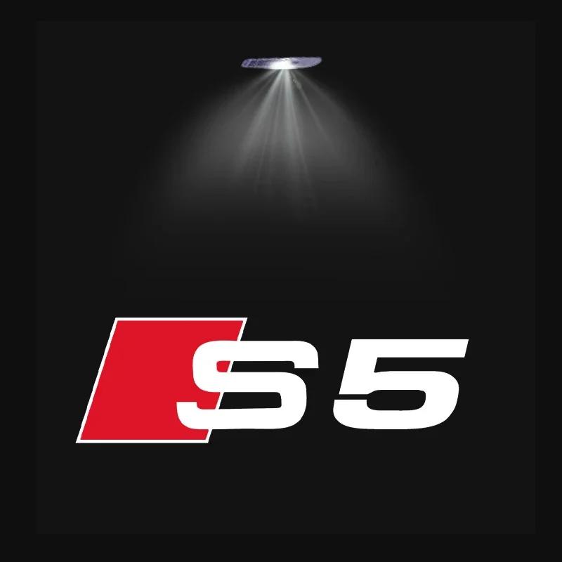 For Audi C74Pcs For Audi A3 A4 B8 8P 8V A6 C7 A5 Q5 B7 B6 B9 SLINE RS Q3 Q7 S3 S4 S5 S6 Car Door Welcome Light Led HD Projector Lamp