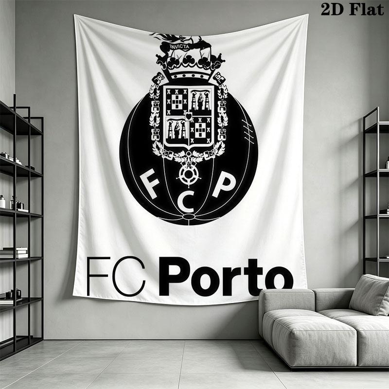 FC Porto Wall Hanging Printed Fabric Blanket Decorative Tapestries for Bedroom Living Room Home Decor