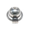 Chaqu Stainless Steel Chastity Lock Cage with Thickened Hood and Stable Ring for Men