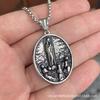 Necklace Ancient Greek Mythology Titanium Steel Pendant Virgin Jesus Hangtag Sweater Chain Accessories